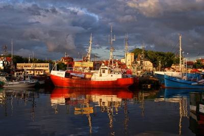 Fishing cutters in Ustka harbour